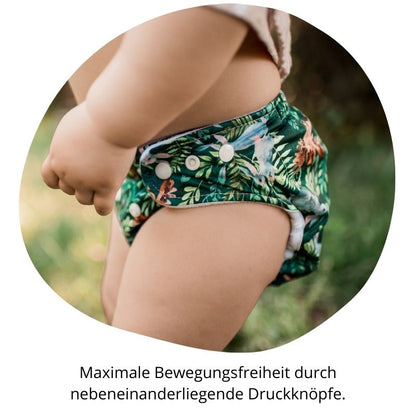 Stoffwindel Set für größere Kinder mit ca. 9-18 kg (Doodush Überhose mit Prefolds)