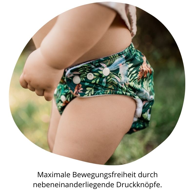 Günstiges Doodush Rundum-Sorglos Stoffwindel Set mit Mullwindeln (3-14 kg)
