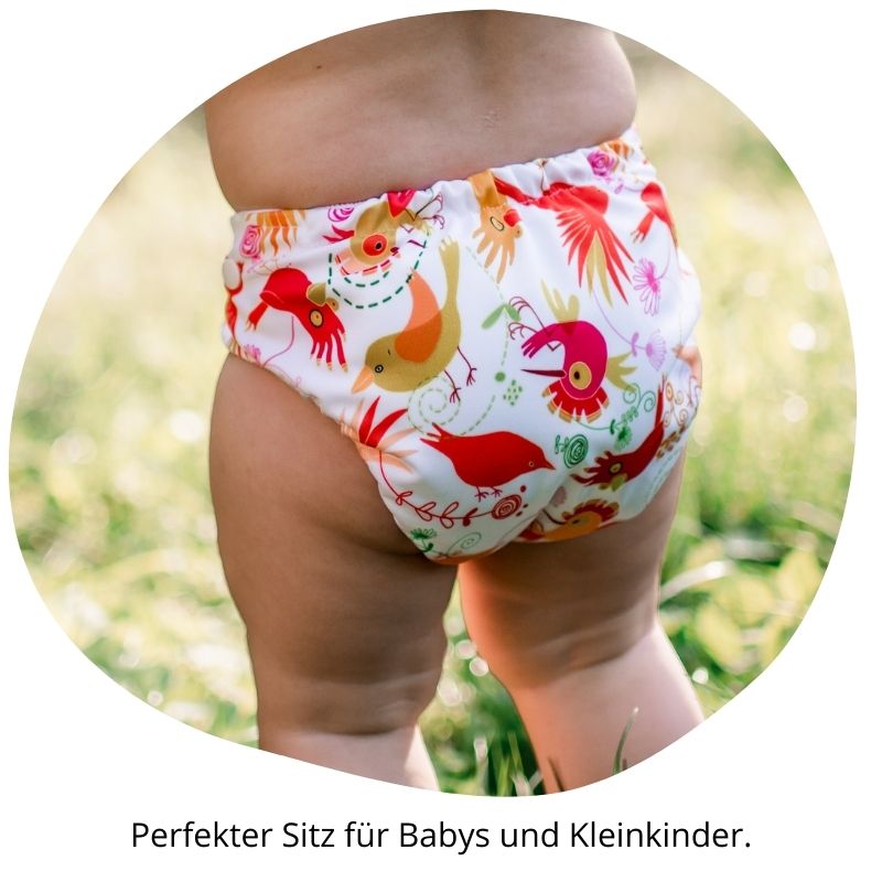 Einfaches Doodush One Size Stoffwindel Sparset mit Prefolds (3-14 kg)