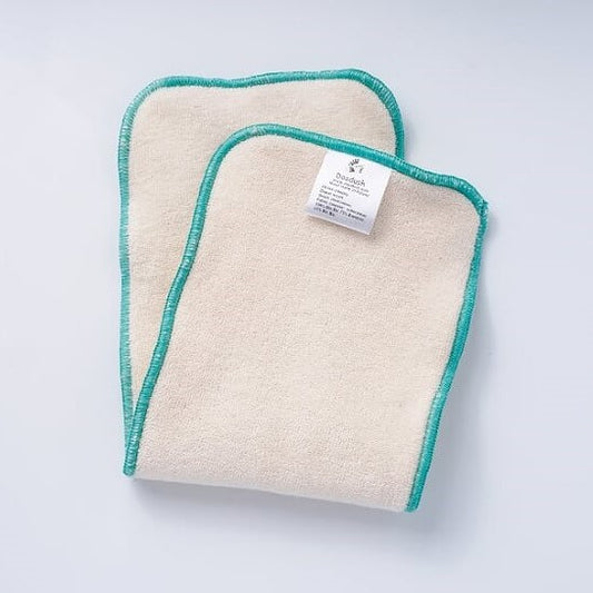 Doodush kurze, breite Saugeinlage Größe M grün (12×35 cm) Prefold/vorgefaltete Einlage von Doodush bei wandelwissen.com