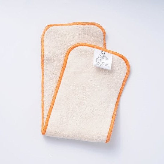 Doodush kurze, schmale Saugeinlage orange (10×35 cm) Prefold/vorgefaltete Einlage von Doodush bei wandelwissen.com