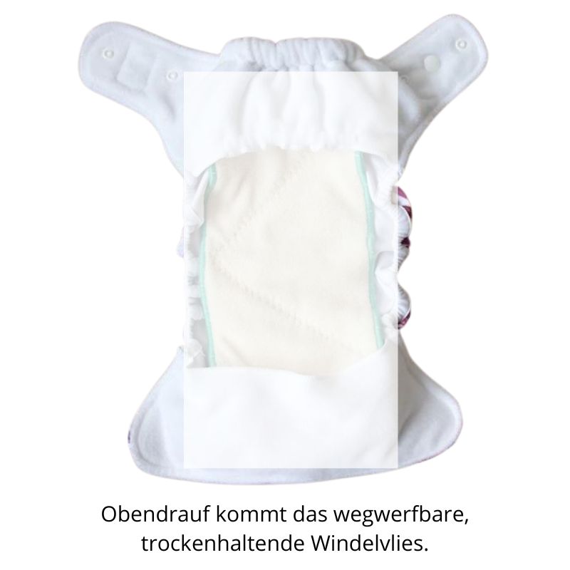 Einfaches Doodush One Size Stoffwindel Sparset mit Prefolds (3-14 kg)