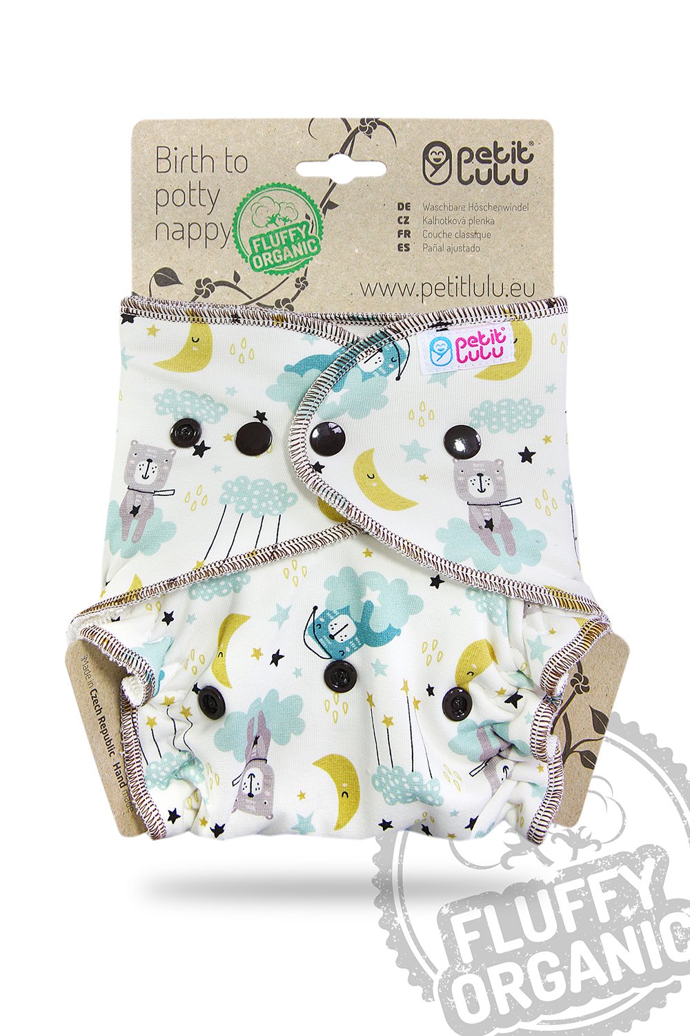 Petit Lulu One Size Höschenwindel Fluffy Organic (5–16 kg)