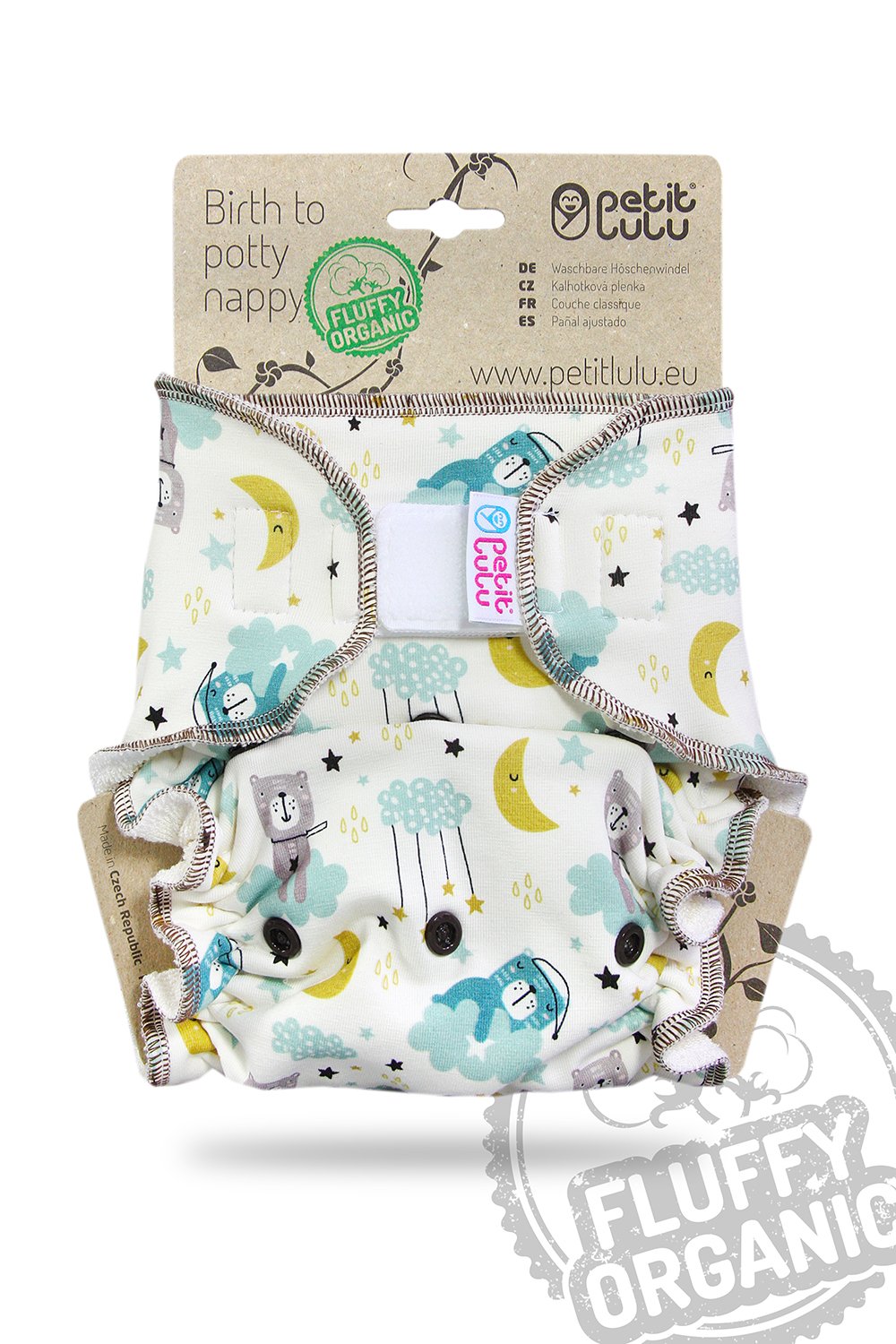 Petit Lulu One Size Höschenwindel Fluffy Organic (5–16 kg)