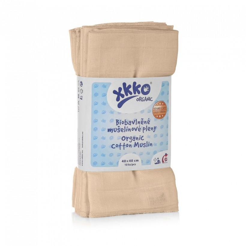 XKKO Alte Zeiten Mullwindeln 40x40 cm – als Waschlappen oder Booster (10er-Pack) Mullwindel/Tuch von XKKO bei wandelwissen.com